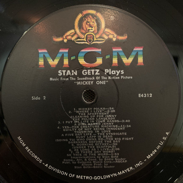 Stan Getz : Mickey One (LP, Album, Mono)