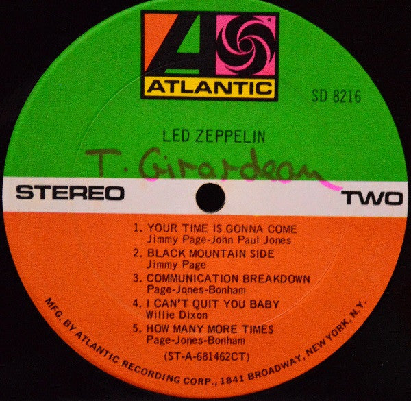 Led Zeppelin : Led Zeppelin (LP, Album, CT )