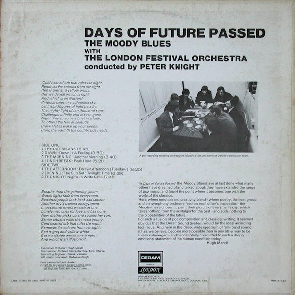 The Moody Blues : Days Of Future Passed (LP, Album, RE, Bes)