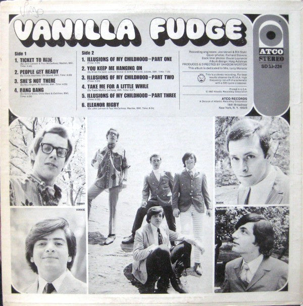 Vanilla Fudge : Vanilla Fudge (LP, Album, Mon)