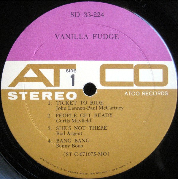 Vanilla Fudge : Vanilla Fudge (LP, Album, Mon)