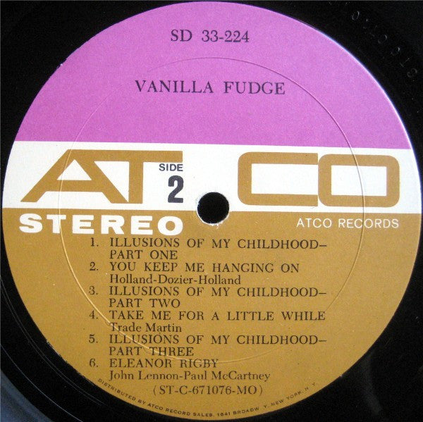 Vanilla Fudge : Vanilla Fudge (LP, Album, Mon)