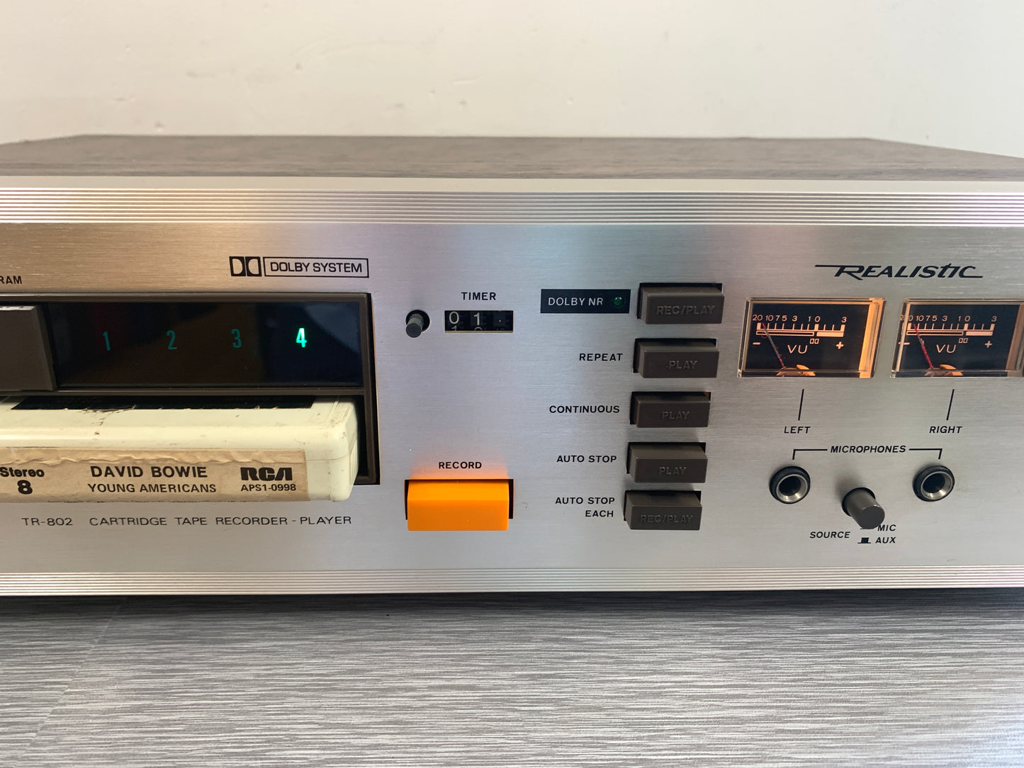 Realistic TR-802 8-Track Cartridge Tape Recorder