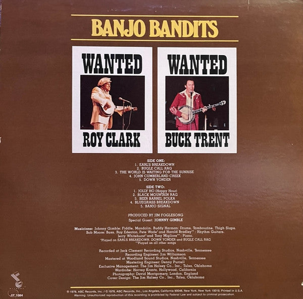 Roy Clark And Buck Trent : Banjo Bandits (LP, Album)