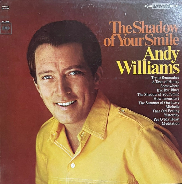 Andy Williams : The Shadow Of Your Smile (LP, Album, Pit)