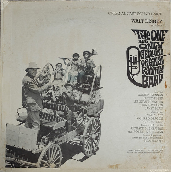 Richard M. Sherman & Robert B. Sherman Arranged And Conducted By Jack Elliott : Walt Disney Presents The One And Only, Genuine, Original Family Band (Original Cast Sound Track) (LP, Album, Gat)