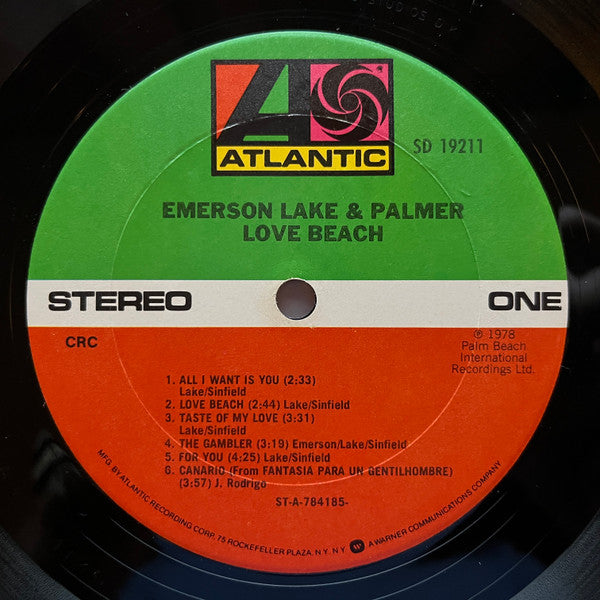 Emerson, Lake & Palmer : Love Beach (LP, Album, Club, Ter)