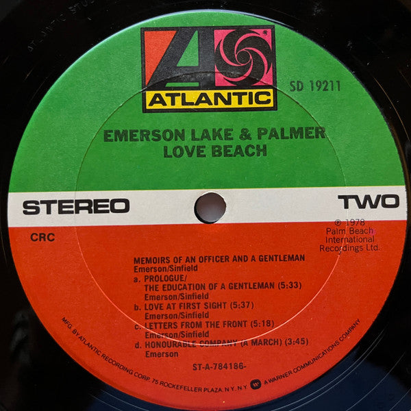 Emerson, Lake & Palmer : Love Beach (LP, Album, Club, Ter)