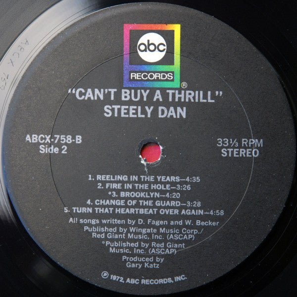 Steely Dan : Can't Buy A Thrill (LP, Album, Tru)