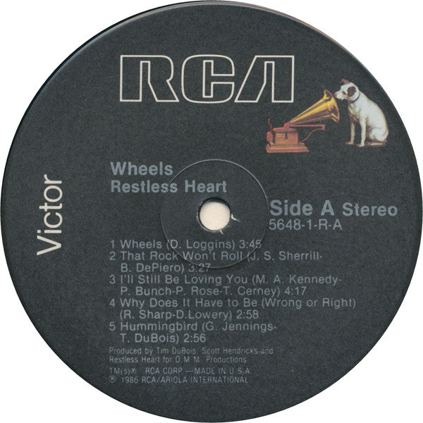 Restless Heart : Wheels (LP, Album)