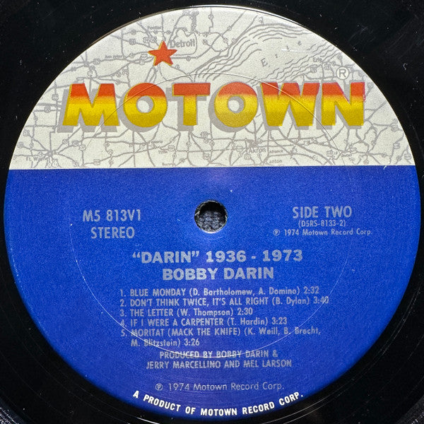 Bobby Darin : Darin 1936 - 1973 (LP, Comp, Club, San)