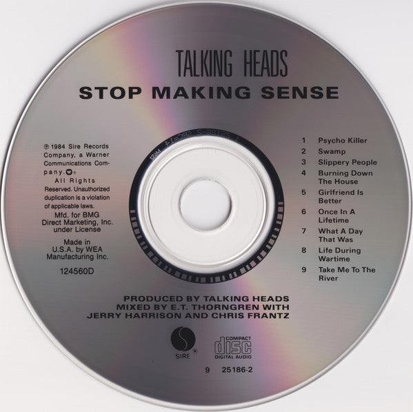 Talking Heads : Stop Making Sense (CD, Album, Club, RE, Spe)