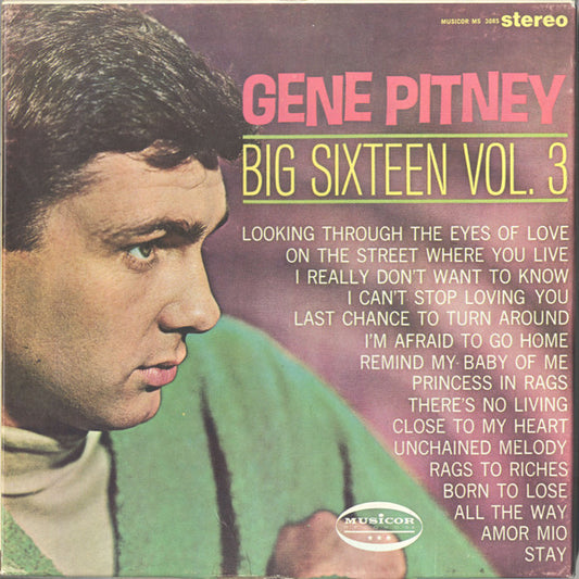 Gene Pitney : Big Sixteen Vol. 3 (Reel, 4tr Stereo, 7" Reel, Comp, Whi)