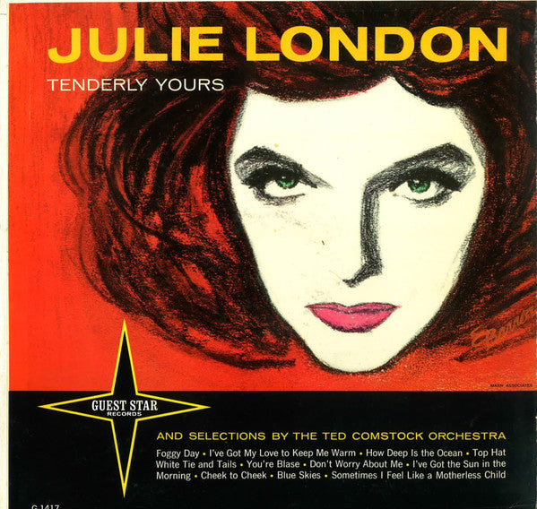 Julie London And Selections By The Ted Comstock Orchestra : Tenderly Yours (LP, Album, Mono)