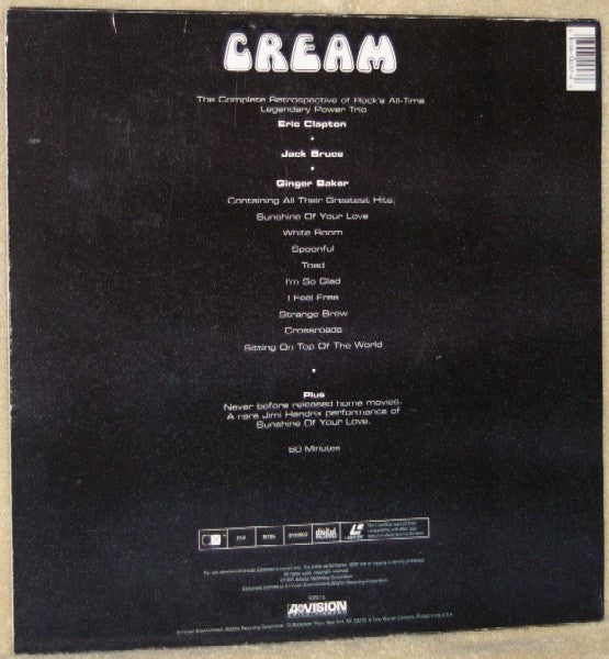 Cream (2) : Strange Brew (Laserdisc, NTSC, CLV)