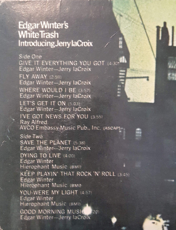 Edgar Winter's White Trash : Edgar Winter's White Trash (LP, Album, RE, Pit)