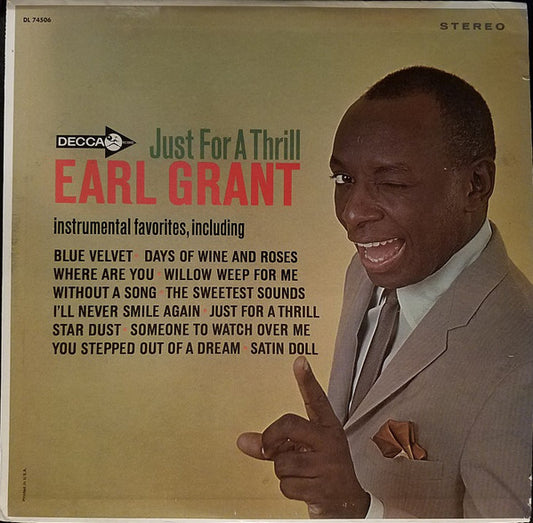 Earl Grant : Just For A Thrill (LP, Album)