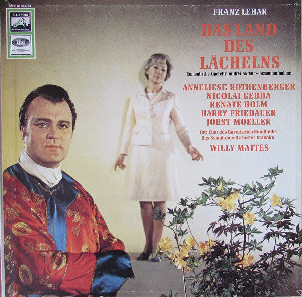 Franz Lehar*, Anneliese Rothenberger Sopran, Nicolai Gedda Tenor, Renate Holm Sopran, Harry Friedauer Tenor, Jobst Moeller Bass, Der Chor Des Bayerischen Rundfunks*, Das Symphonie-Orchester Graunke*, Willy Mattes : Das Land Des Lächelns (2xLP, Album + Box, Boo)