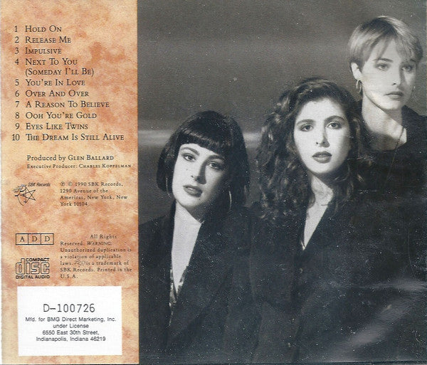 Wilson Phillips : Wilson Phillips (CD, Album, Club)