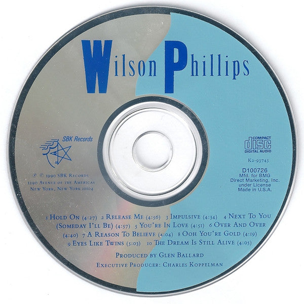 Wilson Phillips : Wilson Phillips (CD, Album, Club)