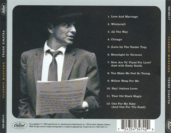 Frank Sinatra : Classic Masters (CD, Comp, RM)