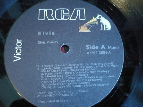 Elvis* : Elvis - TV Special (LP, Album, Mono, RE)