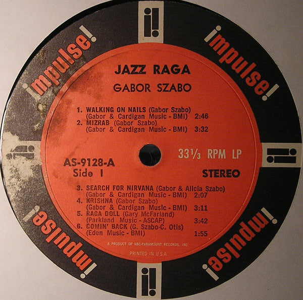 Gabor Szabo : Jazz Raga (LP, Album, Gat)