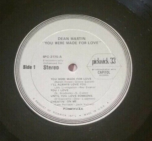 Dean Martin : You Were Made For Love (LP, Comp)