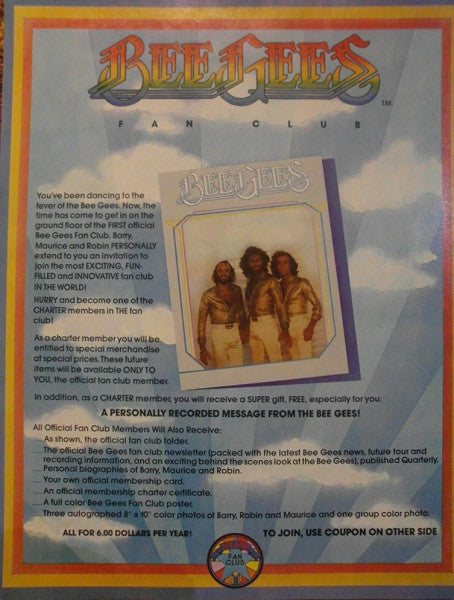 Bee Gees : Spirits Having Flown (LP, Album, Promo)