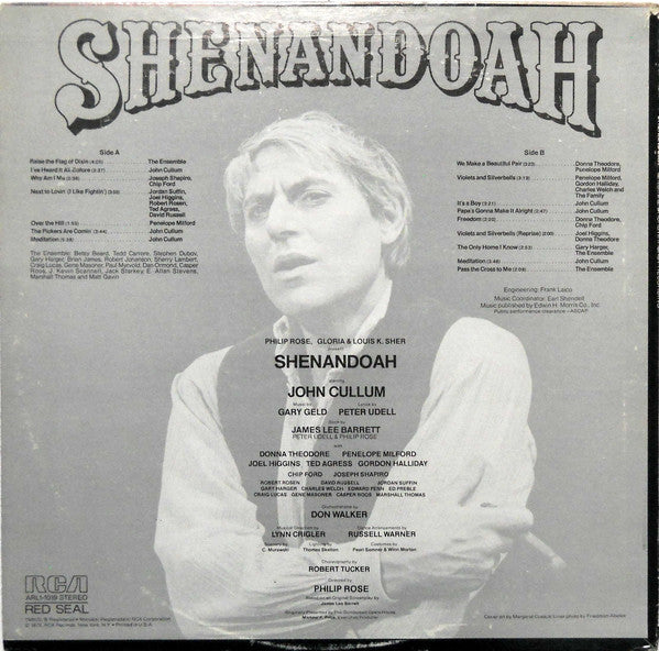 Original Broadway Cast* Starring John Cullum : Shenandoah (LP, Album)