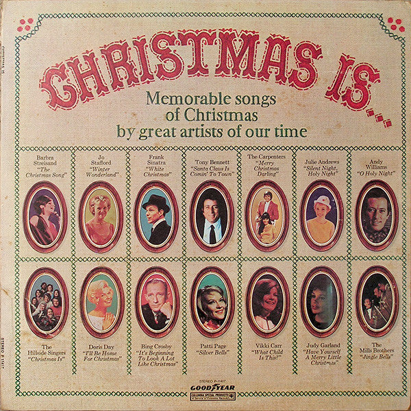 Various : Christmas Is... (Memorable Songs Of Christmas By Great Artists Of Our Time) (LP, Comp, Ter)