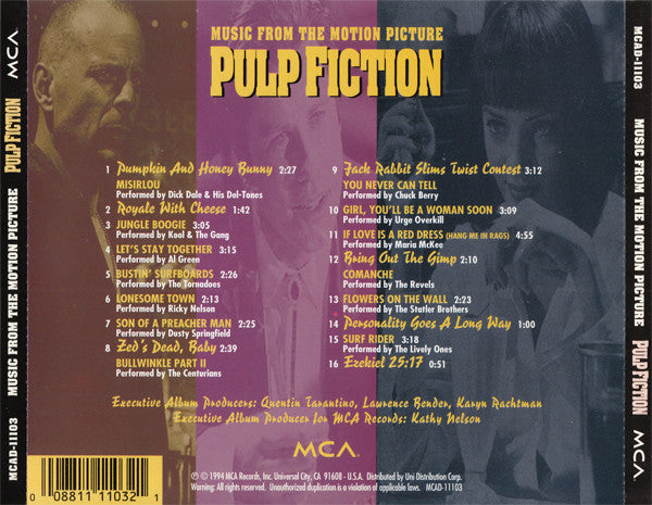 Various : Pulp Fiction (Music From The Motion Picture)  (CD, Comp)