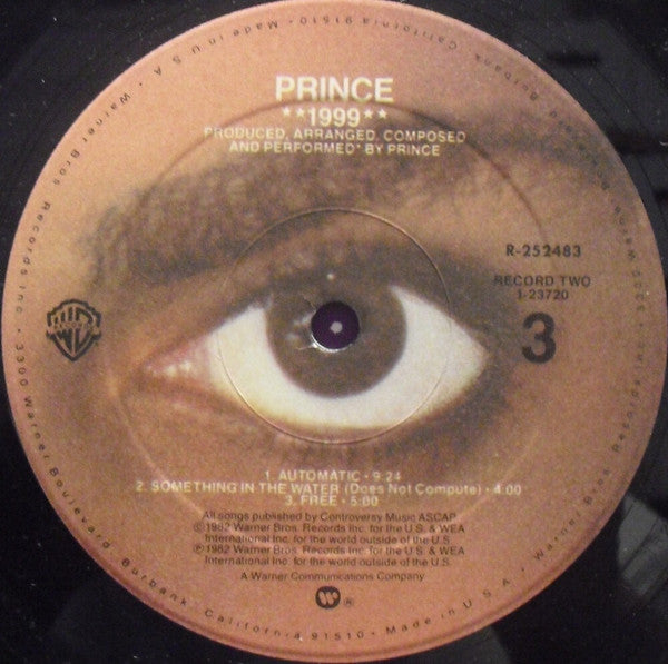 Prince : 1999 (2xLP, Album, Club, RCA)