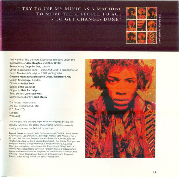 Jimi Hendrix : The Ultimate Experience (CD, Comp, Club)