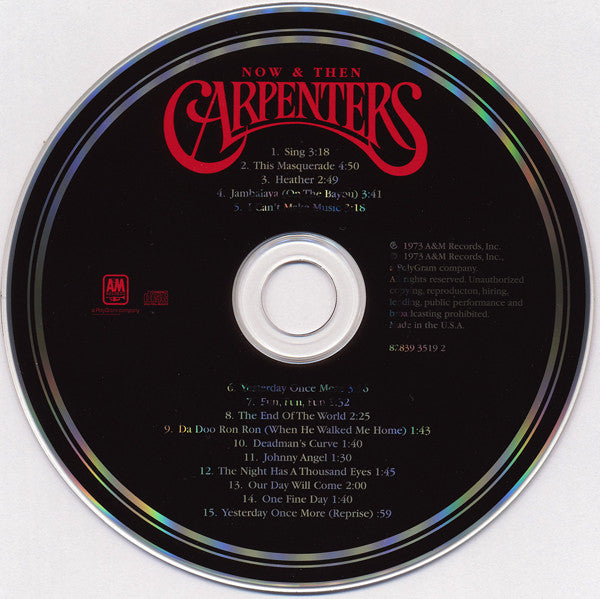 Carpenters : Now & Then (CD, Album, RE, RM)