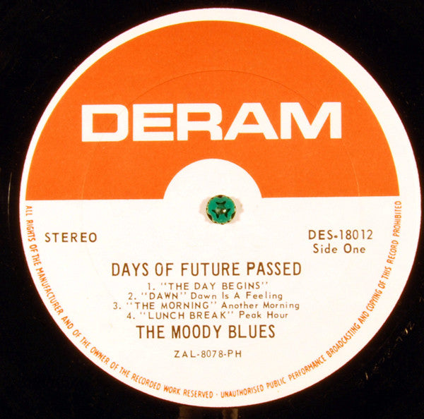 The Moody Blues : Days Of Future Passed (LP, Album, PH )