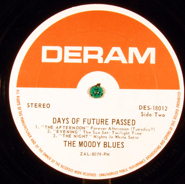 The Moody Blues : Days Of Future Passed (LP, Album, PH )