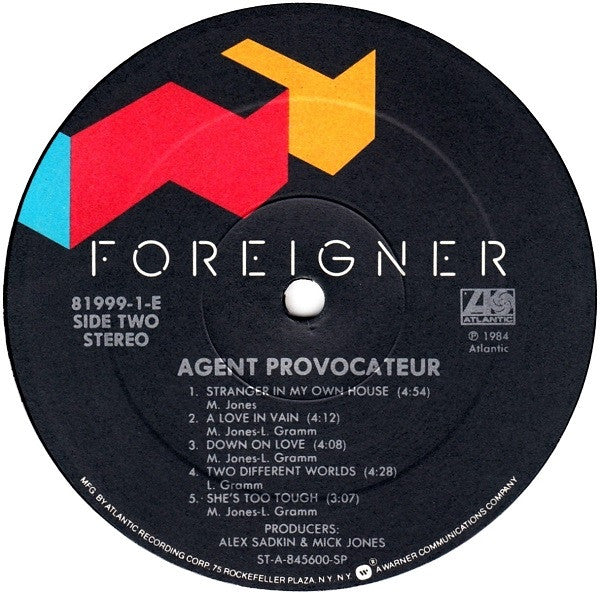 Foreigner : Agent Provocateur (LP, Album, Spe)