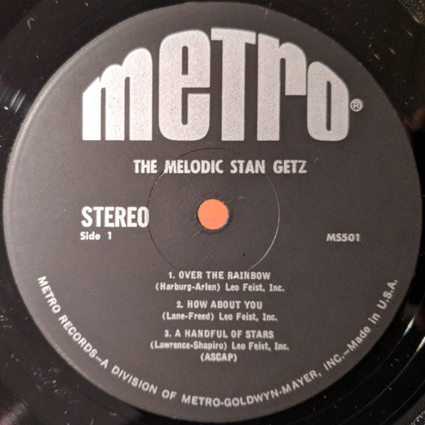 Stan Getz : The Melodic Stan Getz (LP, Comp, MGM)