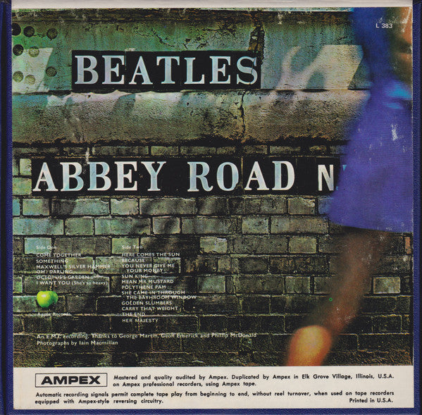 The Beatles : Abbey Road (Reel, 4tr Stereo, 7" Reel, Album)