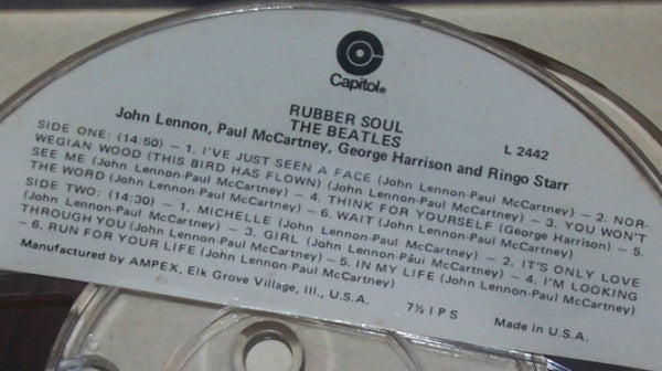 The Beatles : Rubber Soul (Reel, 4tr Stereo, 7" Reel, Album, RE)