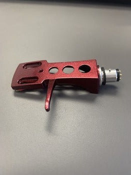 Red Turntable Headshell for 1/2" mounted magnetic cartridges