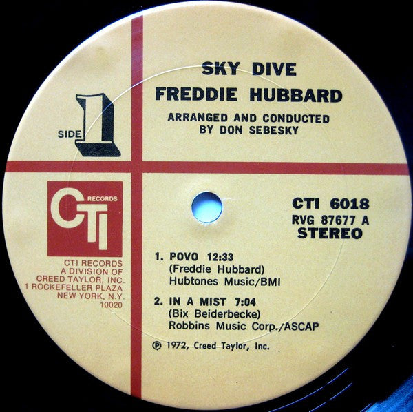 Freddie Hubbard : Sky Dive (LP, Album, Gat)