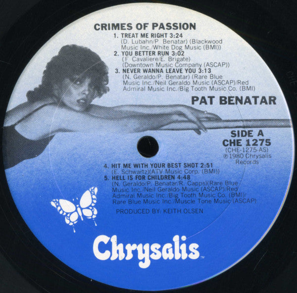 Pat Benatar : Crimes Of Passion (LP, Album)