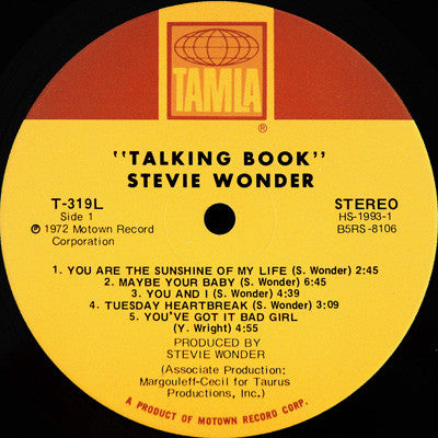 Buy Stevie Wonder : Talking Book (LP, Album, Gat) Online for a great price  – The Turntable Store