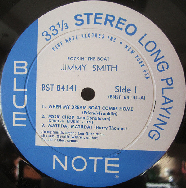 The Incredible Jimmy Smith* : Rockin' The Boat (LP, Album)