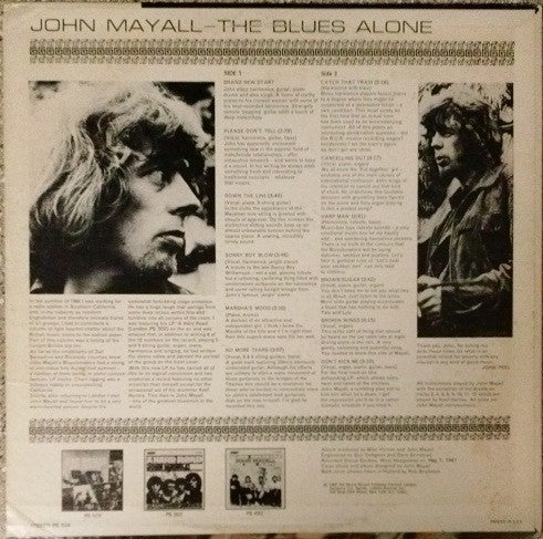 John Mayall : The Blues Alone (LP, Album)