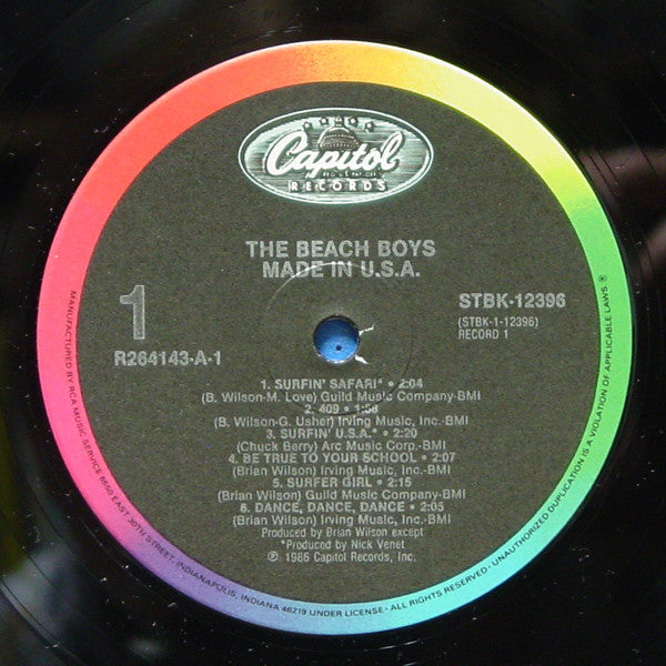 The Beach Boys : Made In U.S.A. (2xLP, Comp, Club, Ind)