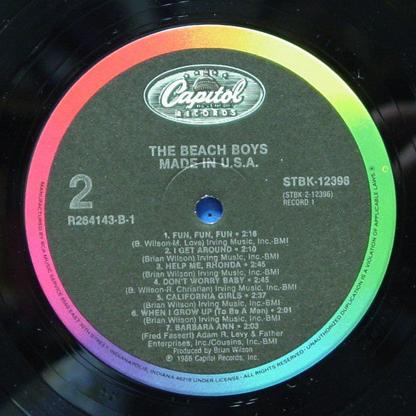 The Beach Boys : Made In U.S.A. (2xLP, Comp, Club, Ind)