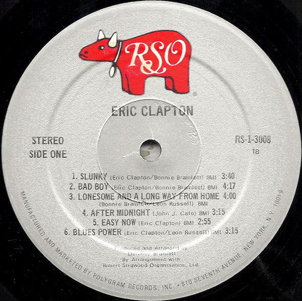 Eric Clapton : Eric Clapton (LP, Album, RE, 18 )